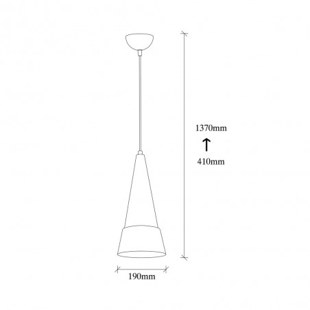 Ceiling Lamp Momo 19 White/Gold