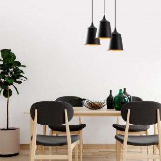 Pendant Lamp Momo 20 Black (3 lights)