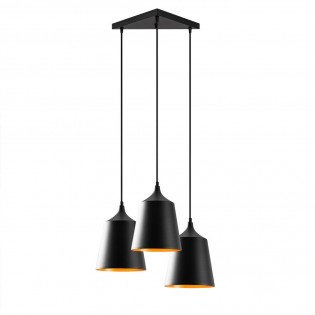 Pendant Lamp Momo 20 Black (3 lights)