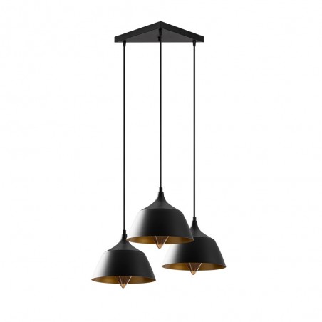 Lámpara de techo Momo 25 Negro (3 luces)