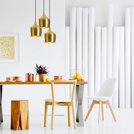 Lámpara colgante Momo 22 Oro (3 luces)