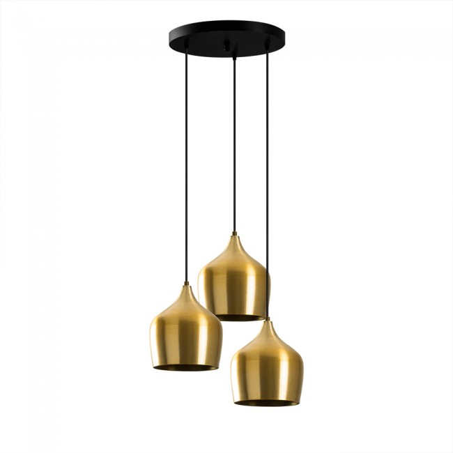 Lámpara colgante Momo 22 Oro (3 luces) Lámpara colgante Momo 22 Oro (3 luces)