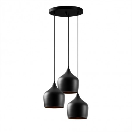 Pendant Lamp Momo 22 Black (3 lights)