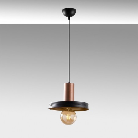 Lámpara de techo Momo 32 Negro/Cobre
