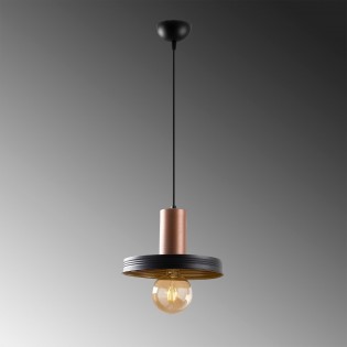 Lámpara de techo Momo 32 Negro/Cobre