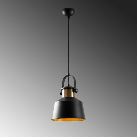 Lámpara colgante retro Momo 26 Negro