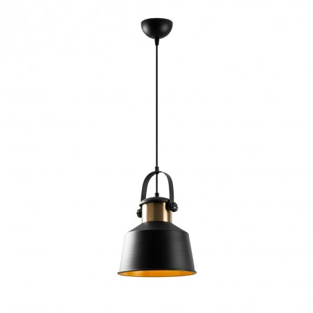 Lámpara colgante retro Momo 26 Negro