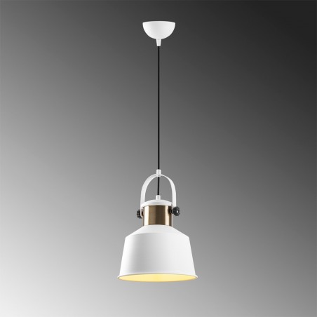 Lámpara colgante retro Momo 26 Blanco