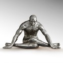 Decorative figurine Yoga Silver