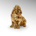 Decorative figurine Bulldog Hat Gold