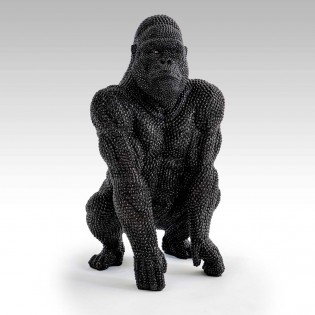 Decorative figurine Gorilla II Black