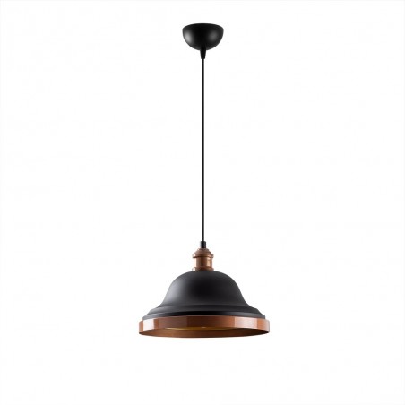 Lámpara colgante Momo 30 Negro/Cobre