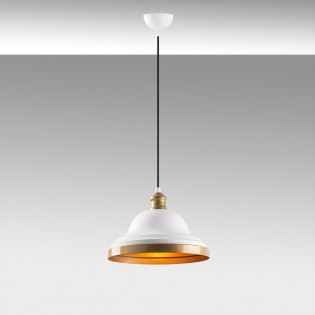 Pendant Lamp Momo 30 White/Gold