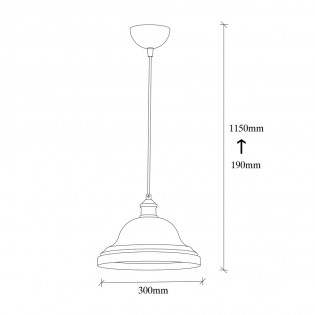 Pendant Lamp Momo 30 White/Gold