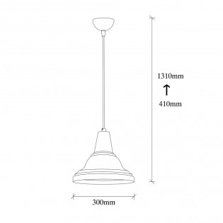 Ceiling Lamp Momo 30 Black/Gold