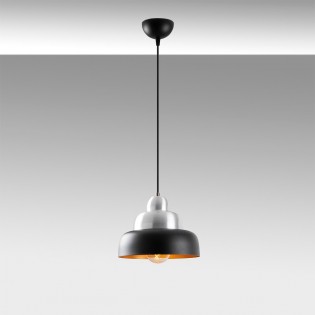 Lámpara de techo Momo 31 Negro/Plata