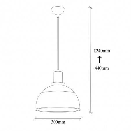 Pendant Lamp Momo 30 Black II