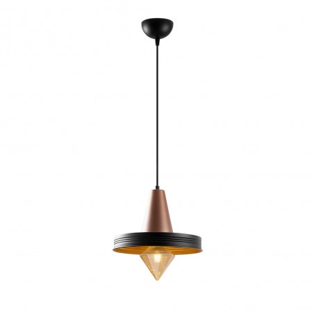 Lámpara colgante Momo 32 Negro/Cobre II