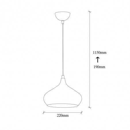 Pendant Lamp Momo 22 Silver