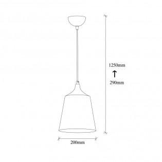 Ceiling Lamp Momo 20 Silver