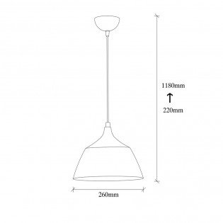Pendant Lamp Momo 25 Black
