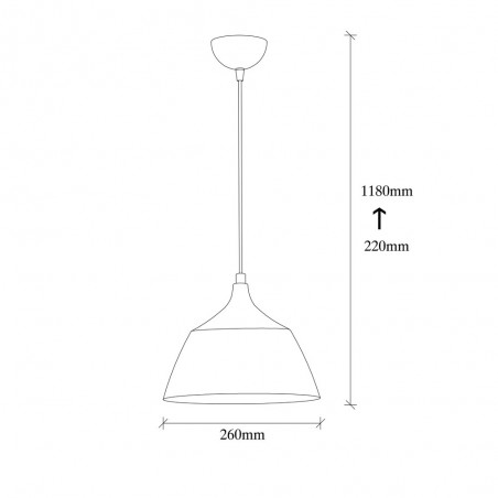 Pendant Lamp Momo 25 Black