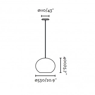 Lámpara colgante Haka 53 Lámpara colgante Haka 53