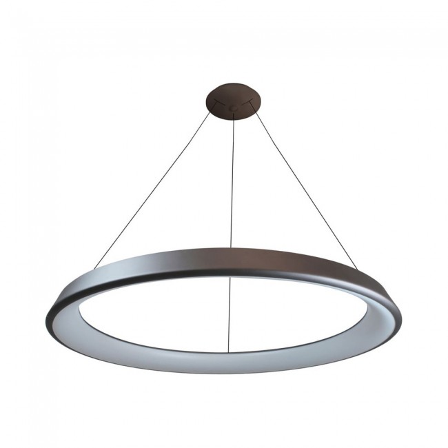 LAMPARA COLG LIZER 72W 3000K φ1000x60 PLATA