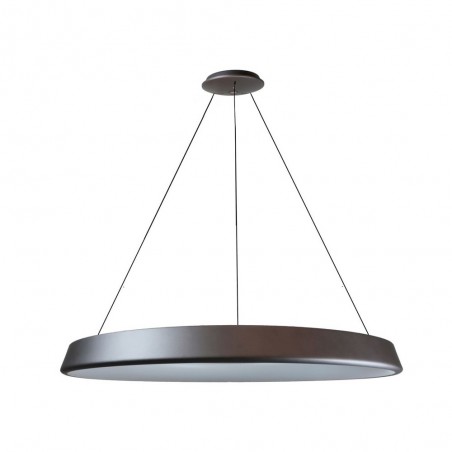 LAMPARA COLG LIZER 72W 3000K φ1000x60 PLATA