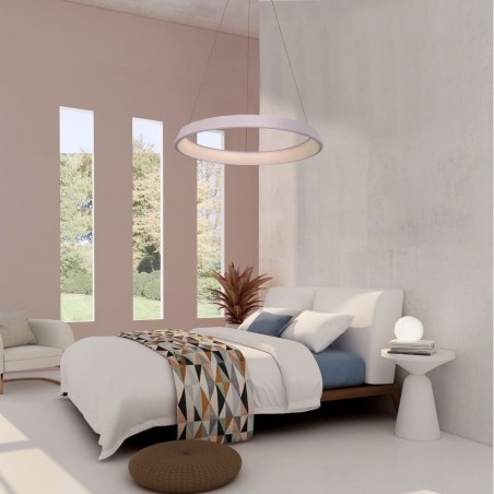 LAMPARA COLG LIZER 48W 3000K φ800x60 BLANCO