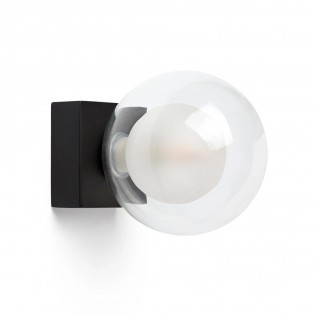 Aplique de pared Perla Negro