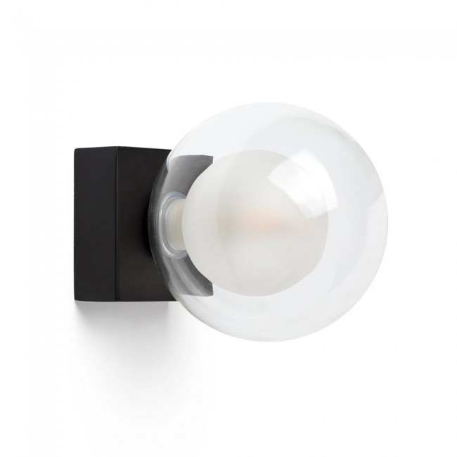 Aplique de pared Perla Negro