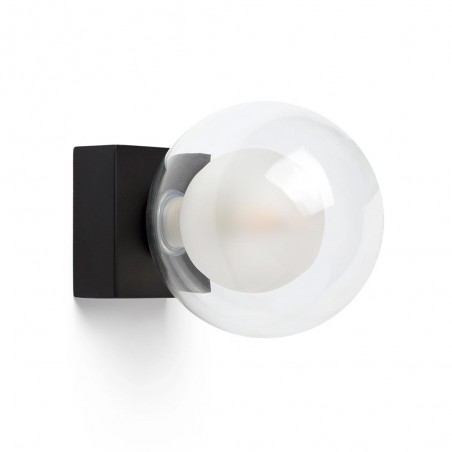 Aplique de pared Perla Negro