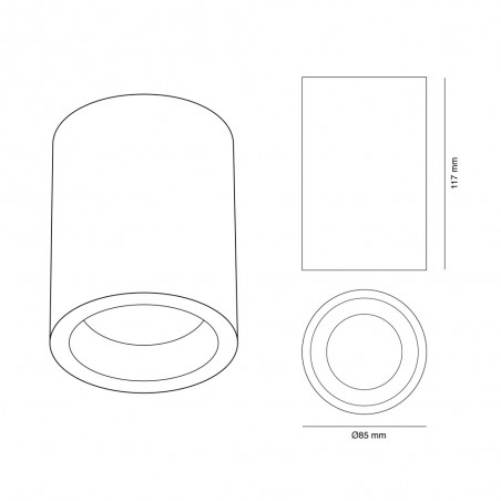 LAMPARA COLG LIZER 21W 3000K φ400x60 CAFÉ