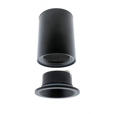 Bathroom's Ceiling Spotlight Lutar Black