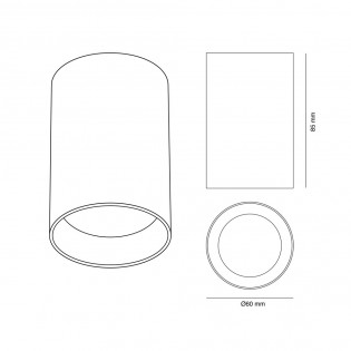 Ceiling Spotlight Basic II White