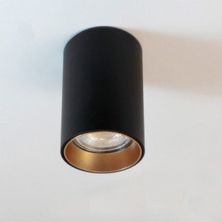 Foco de superficie Basic II Negro