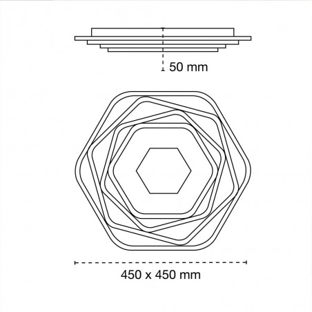Plafón de techo LED Ness CCT (60W)