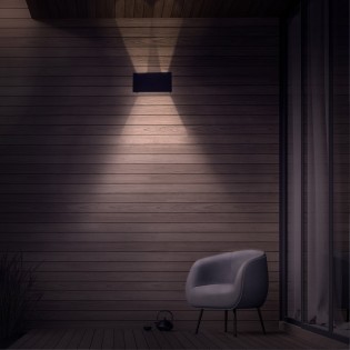 Aplique LED de exterior Leva II Antracita (4x5W)