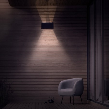 Aplique LED de exterior Leva II Antracita (4x5W)