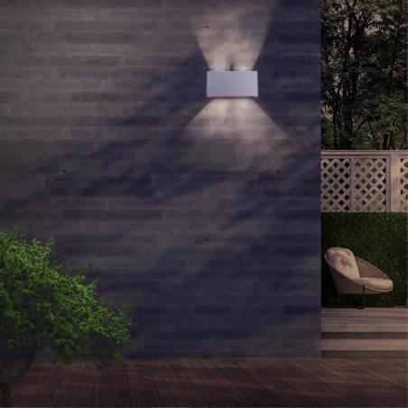 Aplique LED de exterior Leva II Blanco (4x5W)