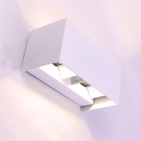 Aplique LED de exterior Leva II Blanco (4x5W)