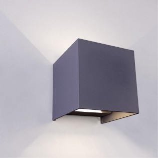 Aplique LED de exterior Leva Antracita (2x10W - 4000K)