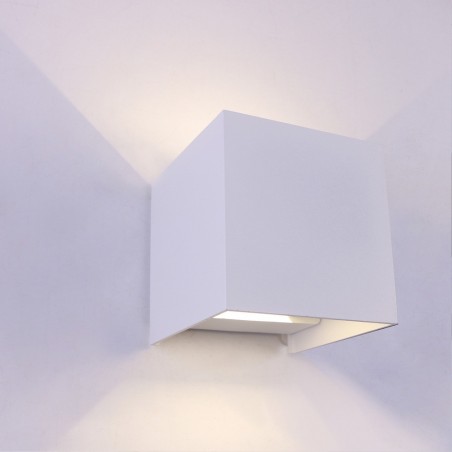 Outdoor LED Wall Lamp Leva White (2x10W - 4000K)