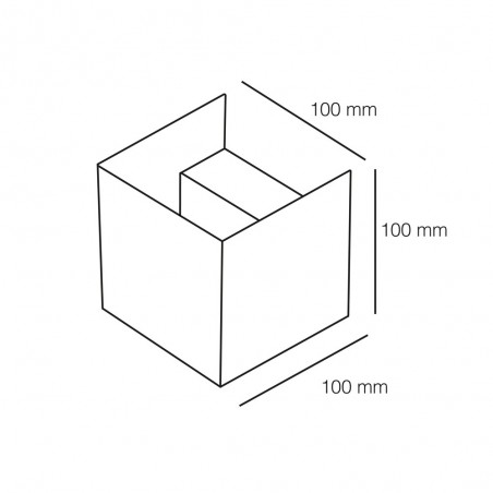 Outdoor LED Wall Lamp Leva Rust (2x10W - 4000K)