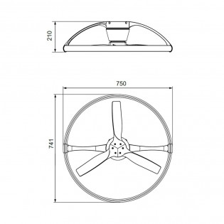 Ventilador de techo LED Nepal (55W)
