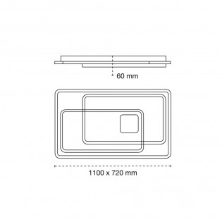 Plafón de techo LED Aquila CCT (222W)