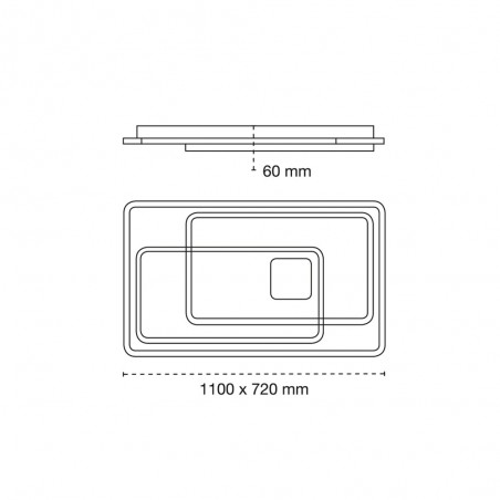 Plafón de techo LED Aquila CCT (222W)