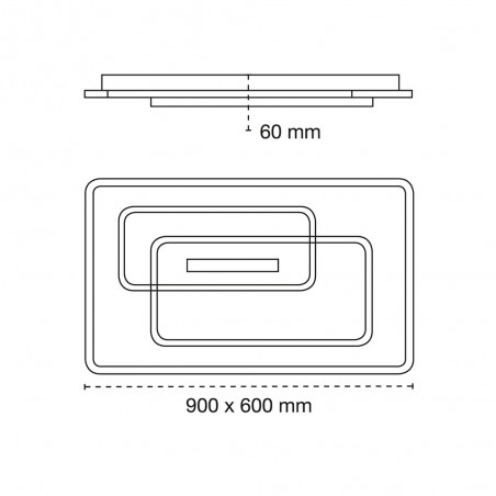 LED Ceiling Flush Light Vega CCT (160W)