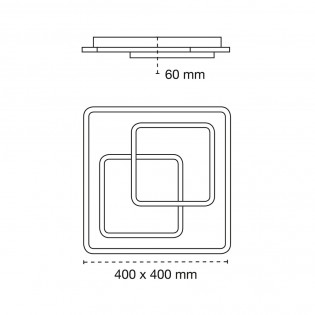 LED Ceiling Flush Light Vega CCT (72W)